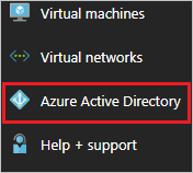 The Azure Active Directory button