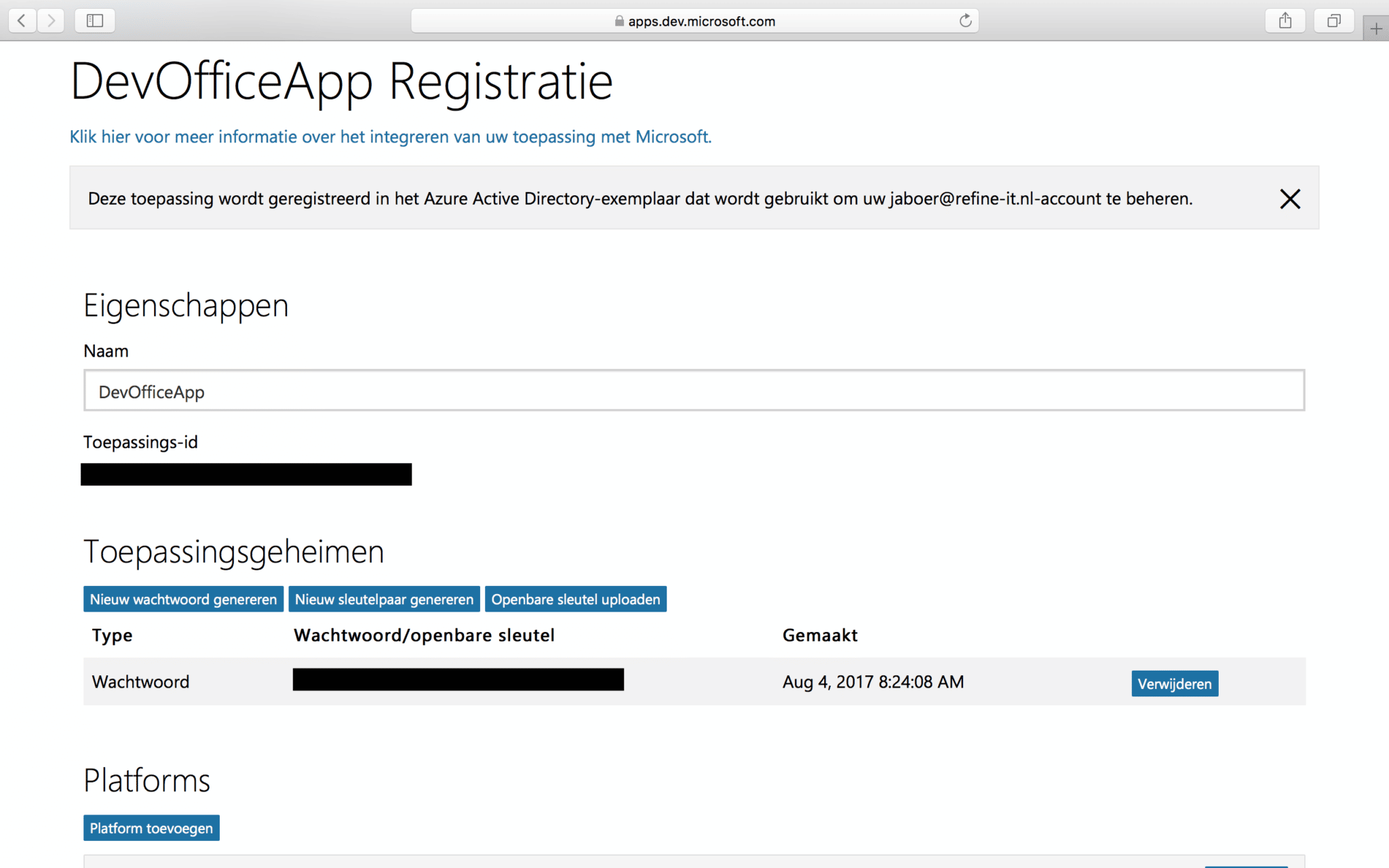 Registration DeOfficeApp